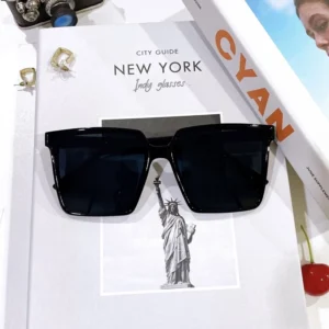 แว่นวินเทจ ทรงเด็กช่าง Style 4kings แว่นรูแปง อินทร แว่นกันแดด สีดำ