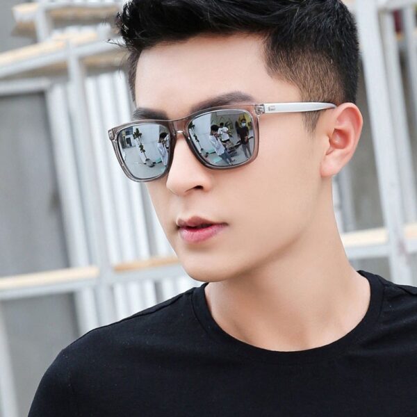 Uv400 แว่นตากันแดด เลนส์ปรอท สไตล์เกาหลี คลาสสิค สําหรับผู้ชาย เหมาะกับการขับขี่